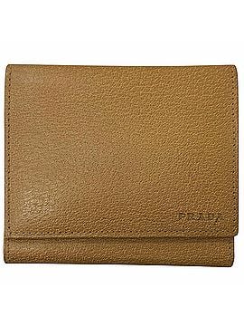 Prada PRADA 1M0176 Leather Logo Embossed Compact Tri-fold Wallet CUOIO Made in Italy Men's and Women's Recommended ? (view 1)