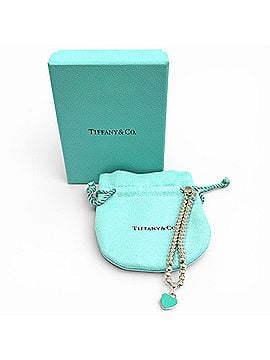 Tiffany & Co. TIFFANY&amp;Co. Tiffany Return to Mini Heart Tag Bead Bracelet AG925 Silver Blue Weight 6.8g Comes with Box and Dust Bag (view 2)