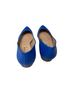 fs/ny 100% Leather Blue Flats Size 7 - photo 2