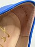 fs/ny 100% Leather Blue Flats Size 7 - photo 8