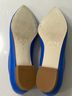fs/ny 100% Leather Blue Flats Size 7 - photo 9