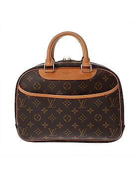 Louis Vuitton LOUIS VUITTON Louis Vuitton Monogram Trouville Brown M42228 Women's Canvas Handbag AB Rank Used Ginzo (view 2)