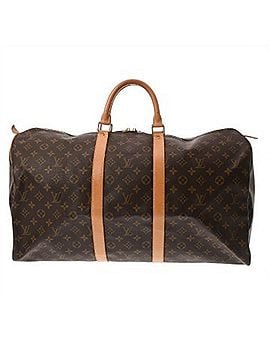Louis Vuitton LOUIS VUITTON Louis Vuitton Monogram Keepall 55 Brown M41424 Men's Women's Canvas Boston Bag AB Rank Used Ginzo (view 1)