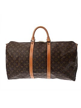 Louis Vuitton LOUIS VUITTON Louis Vuitton Monogram Keepall Bandoulière 55 Brown M41414 Men's Women's Canvas Boston Bag B Rank Used Ginzo (view 2)