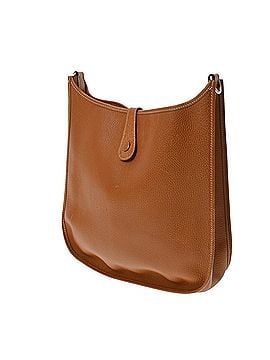 Hermès HERMES Evelyne GM Natural ?B stamp (circa 1998) Men's/Women's Ardennes Shoulder Bag B Rank Used Ginzo (view 2)