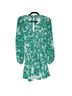 Alexis 100% Polyester 100% Cotton Floral Green White Casual Dress Size S - photo 1