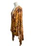 Easel 100% Rayon Yellow Brown Kimono Size M - photo 3