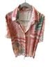 Free People Floral Multi Color Short Sleeve Button-Down Shirt One size - photo 1