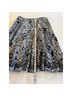 Chico's 70% Cotton 30% Silk 100% Acetate Print Blue White Silk Skirt Size XL - photo 4