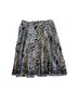 Chico's 70% Cotton 30% Silk 100% Acetate Print Blue White Silk Skirt Size XL - photo 1