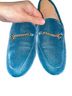 Coach 100% Velvet Solid Blue Flats Size 7 1/2 - photo 4