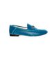 Coach 100% Velvet Solid Blue Flats Size 7 1/2 - photo 1