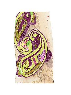 ETRO Etro mesh embroidered embellished beaded scarf (view 2)