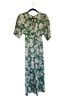 Petal and Pup 100% Polyester Floral Green White Purple Jumpsuit Size XS - photo 1