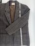 Pendleton 100% Wool Plaid Brown Blue Gray Blazer Size 12 - photo 4