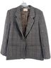 Pendleton 100% Wool Plaid Brown Blue Gray Blazer Size 12 - photo 1
