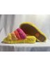 Ugg Stripes Multi Color Yellow Pink Orange Sandals Size 7 - photo 5