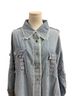 Blue Velvet 100% Cotton Blue Button-Down Shirt Size S - photo 6
