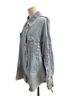 Blue Velvet 100% Cotton Blue Button-Down Shirt Size M - photo 5