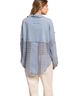 Blue Velvet 100% Cotton Blue Button-Down Shirt Size M - photo 2