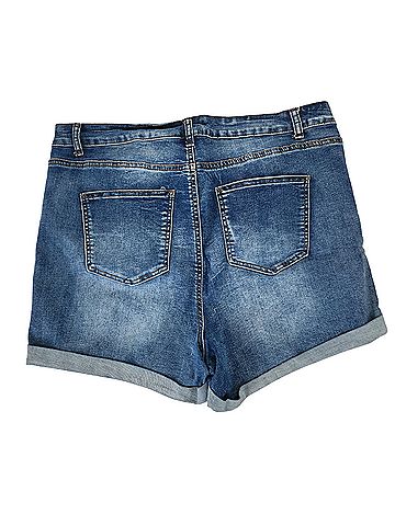 Wax Jean Denim Shorts (view 2)