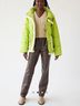 Urban Outfitters Green White Coat Size M - photo 3