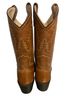 Old West Brown Tan Boots Size 6 1/2 - photo 2
