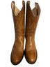 Old West Brown Tan Boots Size 6 1/2 - photo 1