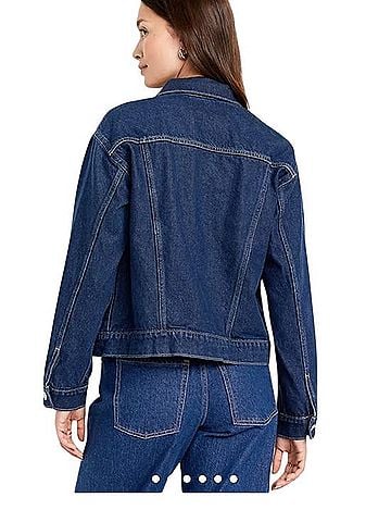 Old Navy Classic Jean Jacket Denim Jacket (view 2)