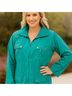 Style&Co 100% Polyester Solid Teal Raincoat Size 1X - photo 14