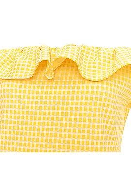 Miu Miu Miu Miu gingham check ruffle dress (view 2)