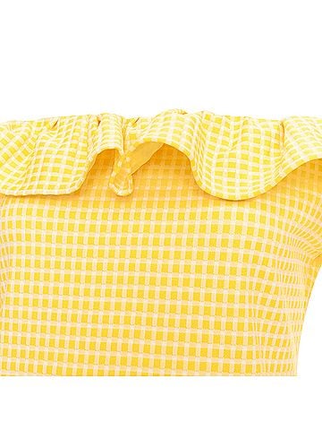 Miu Miu Miu Miu gingham check ruffle dress (view 2)