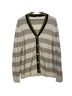 Kule Stripes Multi Color White Brown Green Cardigan Size XL - photo 1