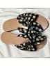 Loeffler Randall Graphic Black White Sandals Size 6 1/2 - photo 4