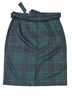 Ann Taylor Plaid Black Green Formal Skirt Size 14 - photo 2