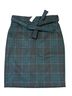 Ann Taylor Plaid Black Green Formal Skirt Size 14 - photo 1