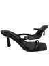 Aqua 100% Leather Black Mule/Clog Size 9 1/2 - photo 1