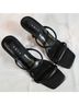 Aqua 100% Leather Black Mule/Clog Size 9 1/2 - photo 6