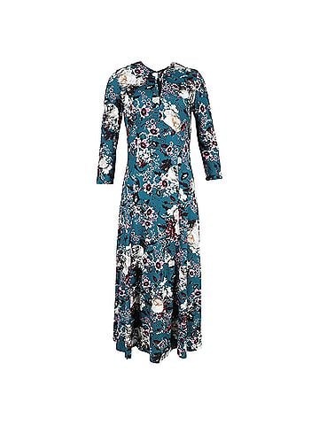 Erdem Erdem Caralina Ponte-Jersey Midi Dress In Floral Print Viscose (view 1)