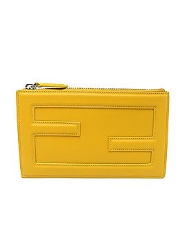 Fendi Fendi Logo Pouch, Women's/Men's, 7N0114, Leather, Yellow (view 1)