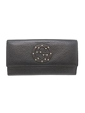 Gucci Gucci Interlocking Wallet, Women's/Men's Long 231843, Leather, Black (view 1)
