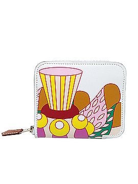 Hermès Hermes Azap Compact Silk In, Z stamp, 2021 model, women's wallet/coin case, Swift leather, Patisserie Française. (view 2)