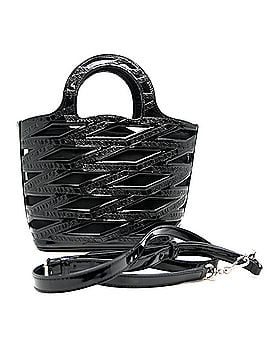 Balenciaga Balenciaga Neo Basket Women's Shoulder Bag 630708 Patent Faux Leather Black (view 1)