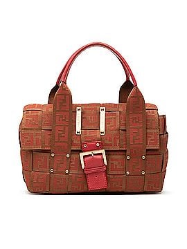 Fendi Zucca Canvas Crossword Handbag (view 1)