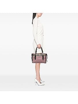 Burberry Nova Check and Leather Trimmed Canvas Tote (view 2)