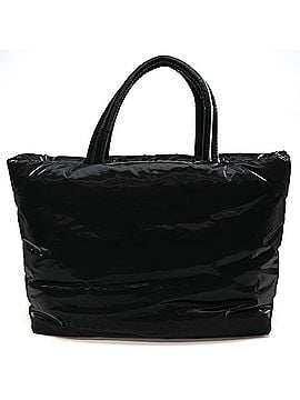 Saint Laurent Saint Laurent Wide Buffer Tote Bag for Women and Men, 756269, Nylon, Black (view 2)