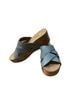Volatile Blue Brown Wedges Size 8 - photo 2