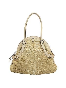 Salvatore Ferragamo Salvatore Ferragamo Real Fur Shoulder Bag for Women, Beige (view 1)