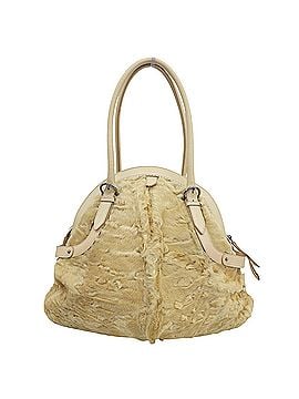 Salvatore Ferragamo Salvatore Ferragamo Real Fur Shoulder Bag for Women, Beige (view 2)