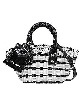 Balenciaga BALENCIAGA Bistro XXS 2-Way Basket Bag Handbag for Women, Black &amp; White, Excellent Condition, Item Number 678028 (view 1)
